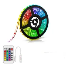 Kit 5 Luminárias Fita Led 3528 5m 12v Ip65 À Prova Dágua Rgb Decorativas Foto mini 3