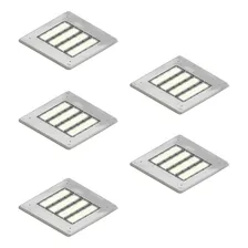 Kit 5 Luminárias Posto Combustível 400w (led Osram) 36000l Estrutura Branco 110v/220v Foto  mini 1
