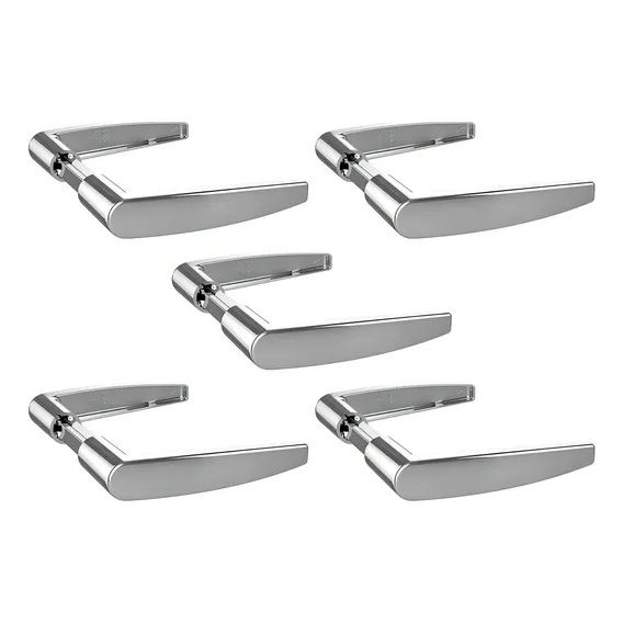 Kit 5 Maçaneta Porta Compatível Com Modelos Fechadura Foto 1