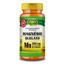 Kit 5 Magnésio Quelato Unilife Contendo 60 Cápsulas Sabor Neutro Foto mini  2
