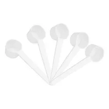Kit 5 Medidores Plásticos Scoop 5 Gramas Graduado Cor Branco Foto mini 1