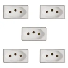 Kit 5 Modulo Tomada 20a 250v Branco Liz Tramontina 57115/032 Foto  mini 1