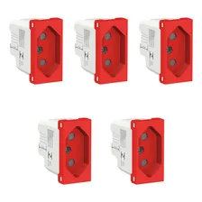 Kit 5 M贸dulo Tomada Vermelho 20a S70203134 Orion Schneider Foto mini 1