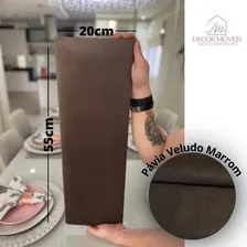 Kit 5 Módulos Placas Cabeceira Estofada Solteiro Marrom Foto mini 4