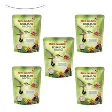 Kit 5 Nectar Para Beija Flor Refil 400g Reino Das Aves Foto mini  3