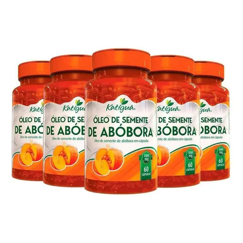 Kit 5 Óleo De Semente De Abóbora com 60 Cápsulas Katiguá Foto 1