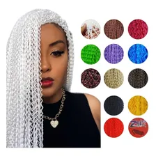 Kit 5 Pacotes Trança Rastafari Miojinho Microzizi 80 Gramas Cor Branco 80g - F600 Foto mini 1