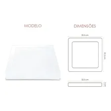 Kit 5 Painel Plafon Led 18w Quadrado Sobrepor Branco Frio Foto mini 4