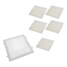 Kit 5 Painel Plafon Led 24w 25w Quadrado Embutir 6500k 30x30 Foto mini 2