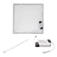 Kit 5 Painel Plafon Led 24w 25w Quadrado Sobrepor Bivolt Foto mini 4