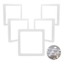 Kit 5 Painel Plafon Led 25w Sobrepor 6000k Quadrado Frio Estrutura Branco-frio 127/220V Foto  mini 1