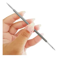 Kit 5 Palitos Duplo Inox Manicure Pedicure Isis Cutelaria Cor Transparente Foto mini 3