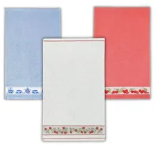 Kit 5 Panos Prato Limpeza Tecido Jacquard Atoalhado Grosso Foto mini 4