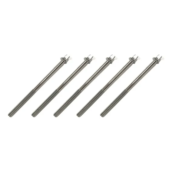 Kit 5 Parafuso Afinação De Bateria 100mm X 5mm Foto 1