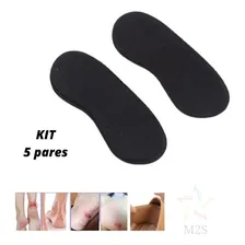 Kit 5 Pares - Almofada Protetora De Calcanhar Cor Preta Foto mini 4