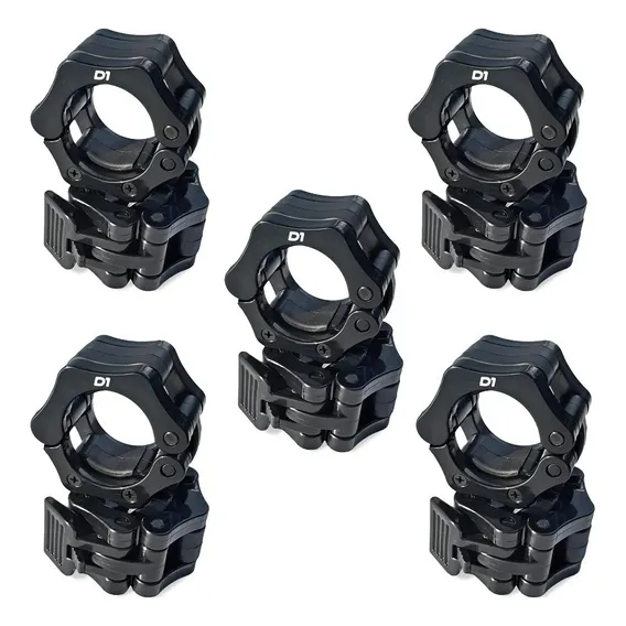 Kit 5 Pares Presilhas Lock Jaw Collar Barra Olímpica - 50mm Foto 1