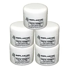 Kit 5 Pasta Térmica Implastec Pote 100g Dissipador Cpu Processador Pc Notebook Bga Foto mini 1
