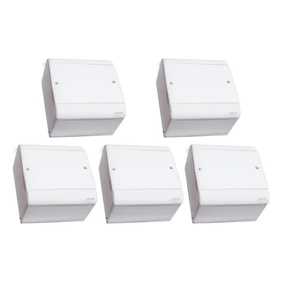 Kit 5 Pcs - Caixa Passagem Pvc 14,5x15 Perlex Sobrepor Foto 1