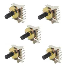 Kit 5 Pçs Potenciômetro Vertical 100kb 6 Terminais Foto mini 1