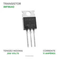 Kit 5 Pçs - Transistor Irf 9640 - Irf9640 Pnp 200v - Mosfet Foto mini 3