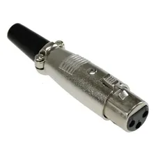 Kit 5 Peças Conector Xlr Cannon Fêmea C/ Prensa Cabo Prof Foto mini  2