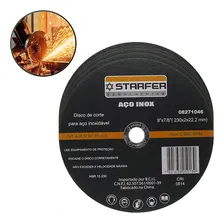 Kit 5 Peças Disco De Corte Inox 9x7/8 Starfer Cor Aço Foto mini 1