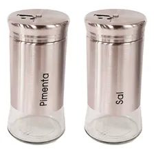 Kit 5 Peças Galheteiro 300ml Azeite Vinagre Saleiro Inox Foto mini 2