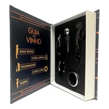 Kit 5 Peças Para Vinho - Livro Guia Do Vinho Foto mini 1