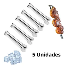 Kit 5 Pegadores Inox Multiuso Carnes Frios Gelo Rodizio Foto mini 1