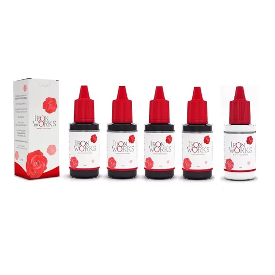Kit 5 Pigmentos Iron Works 15ml + 1 Diluente Iron Works 15ml Foto 1