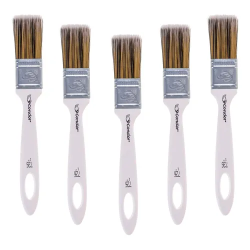 Kit 5 Pincéis Trincha Pintura Parede 726 1 Polegada Condor Foto 1