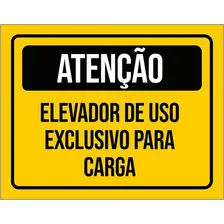 Kit 5 Placa Elevador De Uso Exclusivo Carga 27x35 Foto mini 1