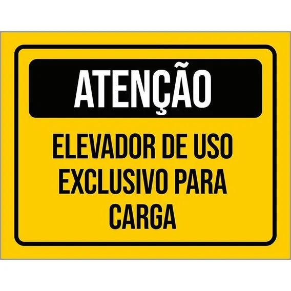 Kit 5 Placa Elevador De Uso Exclusivo Carga 27x35 Foto 1