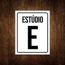 Kit 5 Placas Sinalização - Estúdio E Foto mini 1