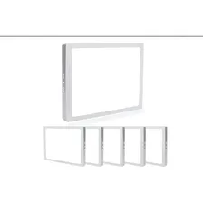 Kit 5 Plafon Led Quadrado 18w Painel Sobrepor Branco Frio bivolt Foto  mini 1