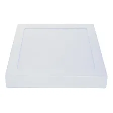 Kit 5 Plafon Led Quadrado Painel Sobrepor Luminaria 25w Cor Branco-quente Foto mini 2