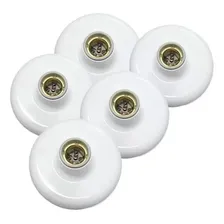 Kit 5 Plafonier Plafon Em Soquete De Porcelana 100w Ilumi Foto mini 1