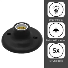 Kit 5 Plafonier Plafon Soquete Porcelana E27 Até 100w Lumina Foto mini  2