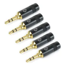 Kit 5 Plug Para Fone P2 Stereo Estereo Santo Angelo P2 Preto Foto mini 1
