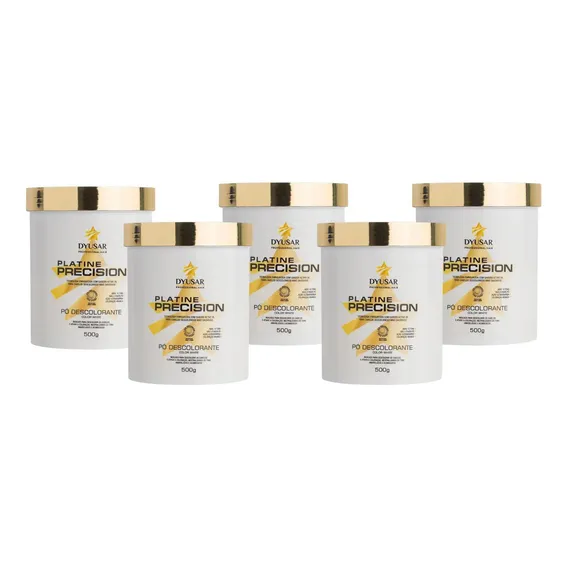 Kit 5 Pó Descolorante Dyusar Platine Precision White 500g Foto 1