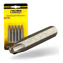 Kit 5 Ponta Bit Phillips Cv 50mm X 5/16 X N4 Beltools Foto  mini 1