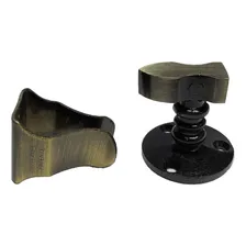 Kit 5 Prendedor Batedor Porta Antique Ouro Velho Imab Piso Foto mini 2