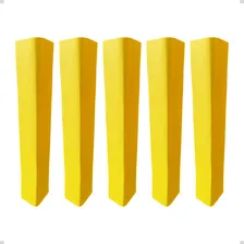 Kit 5 Protetores Coluna Quina Pilastra Garagem Estacionamento Eva Autocolante Carro Anti-batida Amarelo Foto mini 1