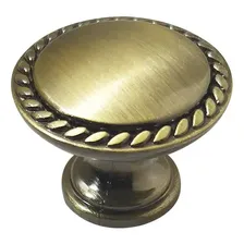Kit 5 Puxador Para Móveis Lili Antique Ouro Velho Botão 29mm Foto mini  2