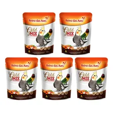 Kit 5 Ração Gold Mix Calopsita Ring Neck Reino Das Aves Foto mini 1