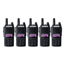 Kit 5 Rádio Ht Comunicador Baofeng Dual Band Uv82 Rádio Fm Foto  mini 1