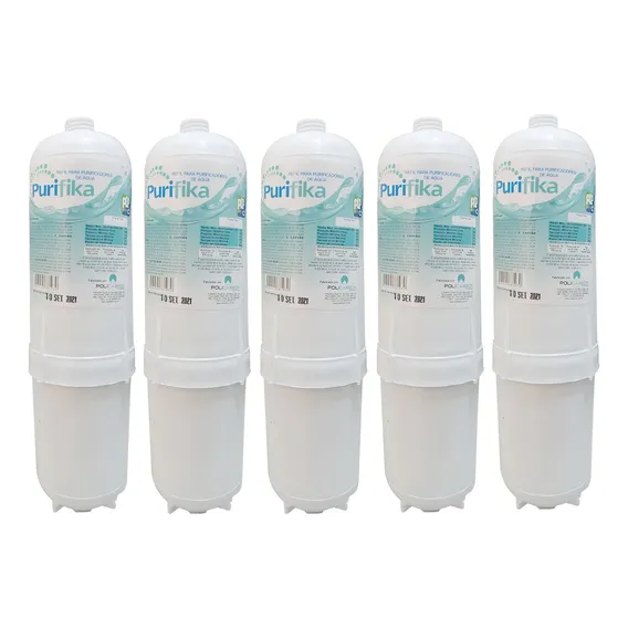 Kit 5 Refil Filtro Compatível Purificador Água Soft Everest Foto 1