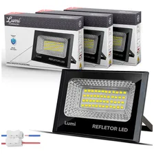 Kit 5 Refletor Led 30w Holofote Bivolt Prova Dágua Frio Foto  mini 1