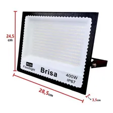 Kit 5 Refletor Led 400w Holofote Bivolt Prova Dágua Frio Foto mini  2