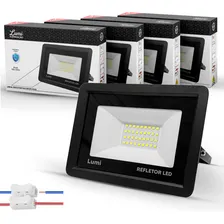 Kit 5 Refletor Led Holofote 100w Smd Mini Ip67 Branco Frio Foto  mini 1